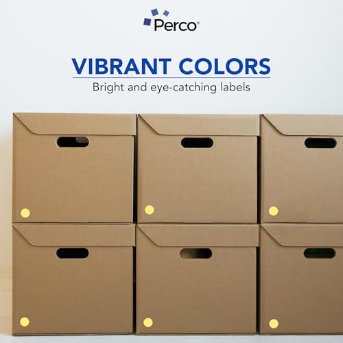 Perco Metallic Gold Perforated Round Circle Dot Sticker 1-Inch Labels — 10 Rolls, 10,000 Stickers - VIP, Reward & Premium Pricing Labels for Events & Packaging - Made in USA - Image 6