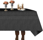 [6 Pack] Black Paper Tablecloths Disposable for Rectangle Tables, 54 X 108 Inch Party Table Cover with Plastic Backing, Waterproof 3 Ply Table Cloth for Halloween Banquet Parties, New Pattern - Image 3