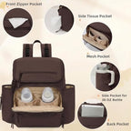 Omanmoli Diaper Bag Backpack Large Baby Travel Bag 30 OZ Tumbler Holder - Image 6
