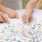 Guestbook Tree, Low Oak Thumbprint Alternative Guest Book Wedding, Family Reunions (Guestbook Sizes: 13" x 19" to 24" x 36") - Image 5