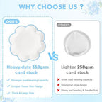350 Pcs Blue and White Paper Plates and Napkins Set, Tableware for 50 Guest - Image 4