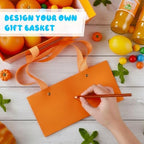 Glenmal 72 Pcs Gift Baskets with Handles Bulk, Empty Kraft,Orange - Image 6