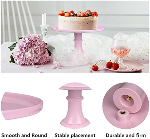 Round Cake Stand 11" Melamine Cake Display Stand Dessert Cupcake Display Tray for Graduation,Wedding,Birthday,Party,Baby Shower,Anniversary,Ceremony,Christmas - Image 4