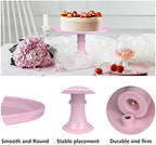 Round Cake Stand, 11 Inch, Black, Melamine, Dessert Cupcake Display Tray for Wedding, Birthday, Party, Baby Shower, Christmas (Pink) - Image 4