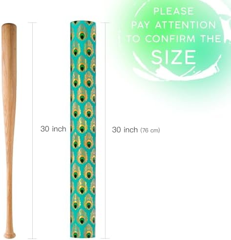 WRAPAHOLIC 30 Inch Jumbo Reversible Peacock Christmas Wrapping Paper - 30 Inch x 100 Feet Jumbo Roll Peacock Feather Wrapping Paper with Metallic Foil Shine for Christmas, Birthday, Holiday - Image 3
