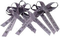 25 Personalized Ribbons Assesmbled Bows Custom Bridal Shower Favor Party Favors Wedding Bridesmaid Memorial Ribbons Funeral Baby Invitations Mis XV años Quinceanera (Thistle) by AmysBubbling