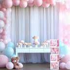 10ft x 15ft White Tulle Backdrop Curtain for Parties Sheer Fabric Backdrop Curtains for Wedding Baby Shower Bridal Shower Birthday Photo Backdrop Drapes Background Wall Decorations 2 Panels 5ft x 15ft - Image 4