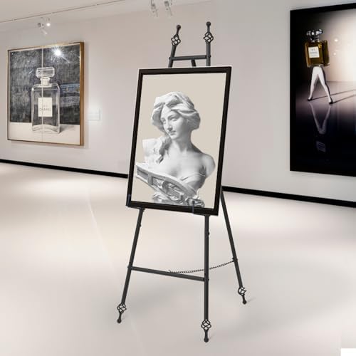 Heavy Duty Large Easel Stand for Mirror Display Wedding Sign(Black 47'') - Image 7