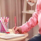 Spakon 60 Sets Baby Shower Favors for Guests Include Unscented Tealight Candles Multicolor Ballpoint Pen Thank You Card OPP Bags Gender Reveal Gifts for Baby Shower Game Prizes (Pink,Girl) - Image 6