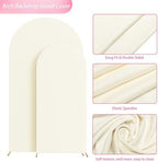Wokceer Wedding Arch Backdrop Stand and Cover Set of 2,Arch and Ivory Cover - Image 7