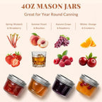 CycleMore 4oz Mason Jar, 40 Pack with Silver Split Lids - Image 7