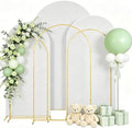 3PCS Metal Arch Backdrop Stand,6+6.6+7.2FT with Covers,Balloon Arch Stand by mekpiwu