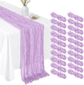 Lilac Purple Lavender 17 x 108 Inch Cheesecloth Table Runner - Boho Gauze Sheer Fabric for Wedding Baby Shower Party Home Decor by Unknown