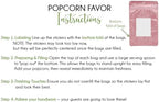 Pink Bow Baby Shower Popcorn Stickers and Bags, 30 Sets - Image 5