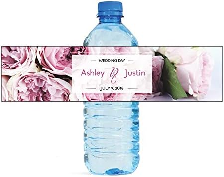 100 Wedding Day Wedding Anniversary Water Bottle Labels Engagement Party Birthday - Image 2