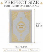 BABY SHOWER CHOCOLATE English Translated Quran Book (Gray) - Image 3