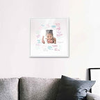 Poster Palooza 20x20 White Autograph & Signature Picture Frame With White Square Opening Photo Mat for 8x8 Pictures Wooden Picture Frames - Birthday, Baby Shower, Memorial Signing Board, Matted Frame - Image 6