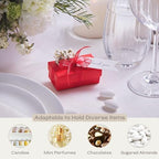 Boxes Craftory Pack of 40 Small Favor Boxes (2.75 x 1.57 x 1.18 inch) - Ideal for Wedding and Candy Party - Red Silk - Image 5