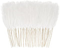 obbsie 150PCS White Faux Pampas Grass Decor, 21.6" Fluffy Vase Filler by ObbsieDirect
