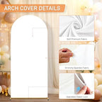 Arch Backdrop Cover Stretchy Backdrop (White, 4+5+6FT) - Image 3