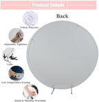 Soccer Round Arch Backdrop Cover Circle Football Backdrop Sports Theme Football Baby Shower Birthday Party Decorations Photography Background for Men Soccer Fans Kids Boys 6.5ft - Image 6