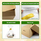 10PACK Empty Gift Basket Set, 11.8x9.8” Thick Kraft Market Tray Gift Basket - Image 3