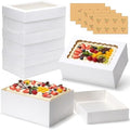 30pcs 14x10x6in Rectangular Quarter Sheet Cake Boxes with Window by DOYIDE