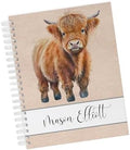 Personalized Baby Memory Book - Hardcover First Year Album Customized with Baby’s Name - Prompted Baby Journal (Baby Highland Cow) by Unknown