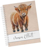 Personalized Baby Memory Book - Hardcover First Year Album Customized with Baby’s Name - Prompted Baby Journal (Baby Highland Cow) by Unknown
