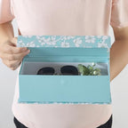 Soul & Lane - Decorative Storage Boxes with Lids, Set of 3, Blue Botanical - Image 5
