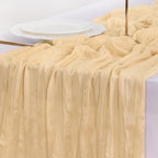 Cheesecloth Table Runner Fall Boho Wedding Birthday Party Home Decor - Image 6