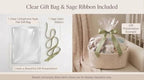 Large Empty Baby Shower Basket Kit with Cotton Rope Basket & Gift Bag - Image 5