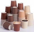 Roshtia 500 Pack 4 oz Paper Espresso Cups Elegant Brown Gradient Design, Small Disposable Cups for Espresso, Hot Tea, Baby Showers, Weddings, Parties, Picnics, Homes, Offices & Events by Roshtia