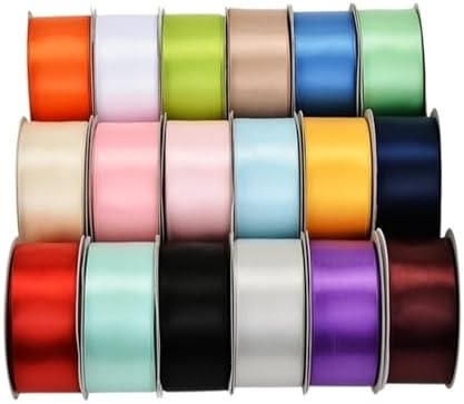 Listones para Flores Eternas 4 Rolls 25yards/roll Single Face Satin Ribbon 6 9 13 16 25 38 Mm Ribbons 1/4" 3/8/" 1/2" 5/8" 1" 1.5" Inch for Handmade Craft Gifts(Powder Pink 115,6mm) - Image 5