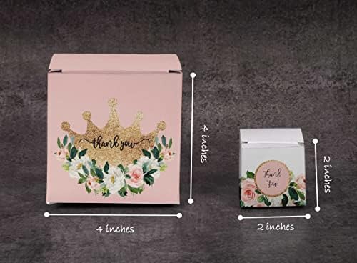 Inkdotpot Paper Box - Mini Favor Box For Baby Shower 4x4x4 Inches Paper Gift Boxes, Candy Paper Box For Party Favors, Baby Shower Unicorn,Girl Theme- Pack Of 20-a - Image 3