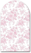 Peach Pink Floral Arched Backdrop Covers Double-Sided Stretchy Arch Stand Cover for Girls Birthday Baby Shower Fiesta Party Decoration Supplies(No Stand!) by Iydamc