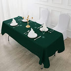 Fokitut 2 Pack Waterproof Rectangle Tablecloth, 60x102 Inch, Stain Resistant and Wrinkle Polyester Table Cloth, Fabric Table Cover for Kitchen Dining, Wedding, Party, Holiday Dinner-Hunter - Image 5