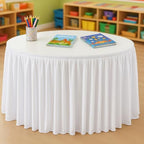 9FT Table Skirt for Teacher Desk Ruffle Desk Skirt for Dorm - Image 2