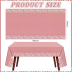 Havawish 177 Pcs Cielito Lindo Party Decoration Platos De Barro Mexicanos Fiesta Tableware Set Mexicanos Talavera Plates Cups Napkins Tablecloths Baby Shower(Pink,White Flower) - Image 3