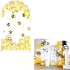 Sweet Honeycomb Arch Backdrop Cover Yellow Girls Baby Shower Arch Stand Spandex Fabric Cover Bees Birthday Party Parties Dessert Decorations Prop (2.6X6ft,2017) by uiuyfrr