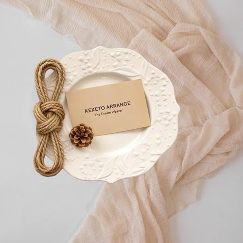 6Pcs Light Beige Cheesecloth Table Runner 120 Inches for Party Home Decor - Image 5
