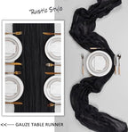 12 Pack 35 x 120 Inch Black Table Runner Cheesecloth 10Ft - Image 6