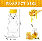 Thenshop 36 Pcs Honey Bear Bottles Plastic Empty Squeeze Jars,240 Ml/ 8 Oz - Image 2