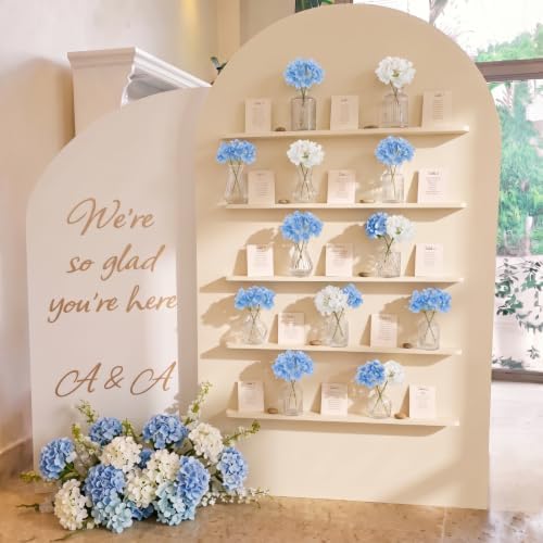 36 Pcs Artificial Flowers Table Centerpiece, Hydrangea, Clear - Image 2