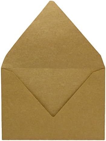 Darling Souvenir A7 Kraft Invitation Envelopes (5 1/4 x 7 1/4) Euro V-Flap 80 LBS Ideal for Weddings, Birthday, Invitations, Baby Shower,Greeting Cards -Packs & Colors Available - Image 5