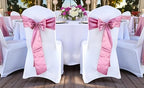 MDS® Pack of 125 Satin Chair Sashes for Wedding & Events – Dusty Pink - Image 2