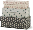 Soul & Lane - Magnetic Christmas Nesting Gift Boxes with Lids, Set of 3 by SoulLane