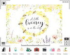 Trykid 12x8ft A Little Honey is on The Way Backdrop Honey Bee Watercolor Floral Yellow Honeycomb Photography Background Baby Shower Gender Reveal Party Decoration Photoshoot Studio Props Fabric - Image 3