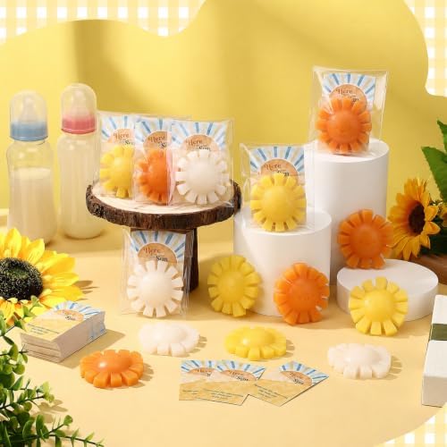 Leelosp 90 Sets Here Comes the Son Baby Shower Favors Sun Soaps Sun Handmade Scented Soap with Thank You Cards and Bags for Guests Baby Shower Game Prize Party Supplies Return Gifts - Image 4