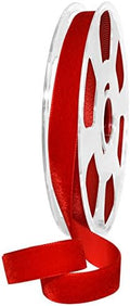 Morex Ribbon Nylvalour Velvet Ribbon, Nylon, 5/8 inch by 11 Yards, Rouge, Item 01215/10-629, 5/8" by 11 yd, by MorexRibbon